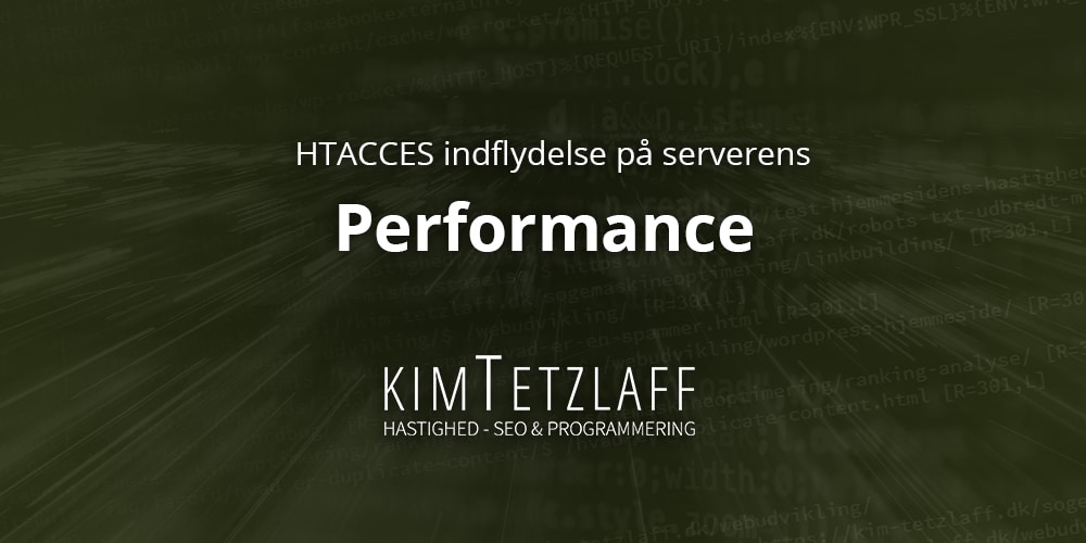 htaccess indflydelse performance