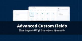 Advanced Custom Fields (ACF) Plugin til wordpress: Sådan bruger du ACF