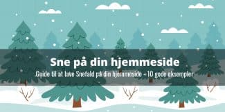 Sne på hjemmeside – Guide til at lave snefnug på din hjemmeside