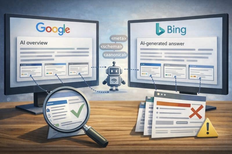 teknisk seo ai soegeresultater